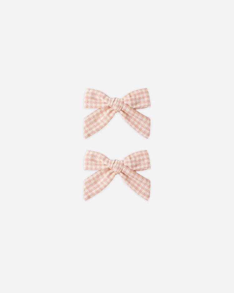 Bows Set of 2 - Petal Gingham
