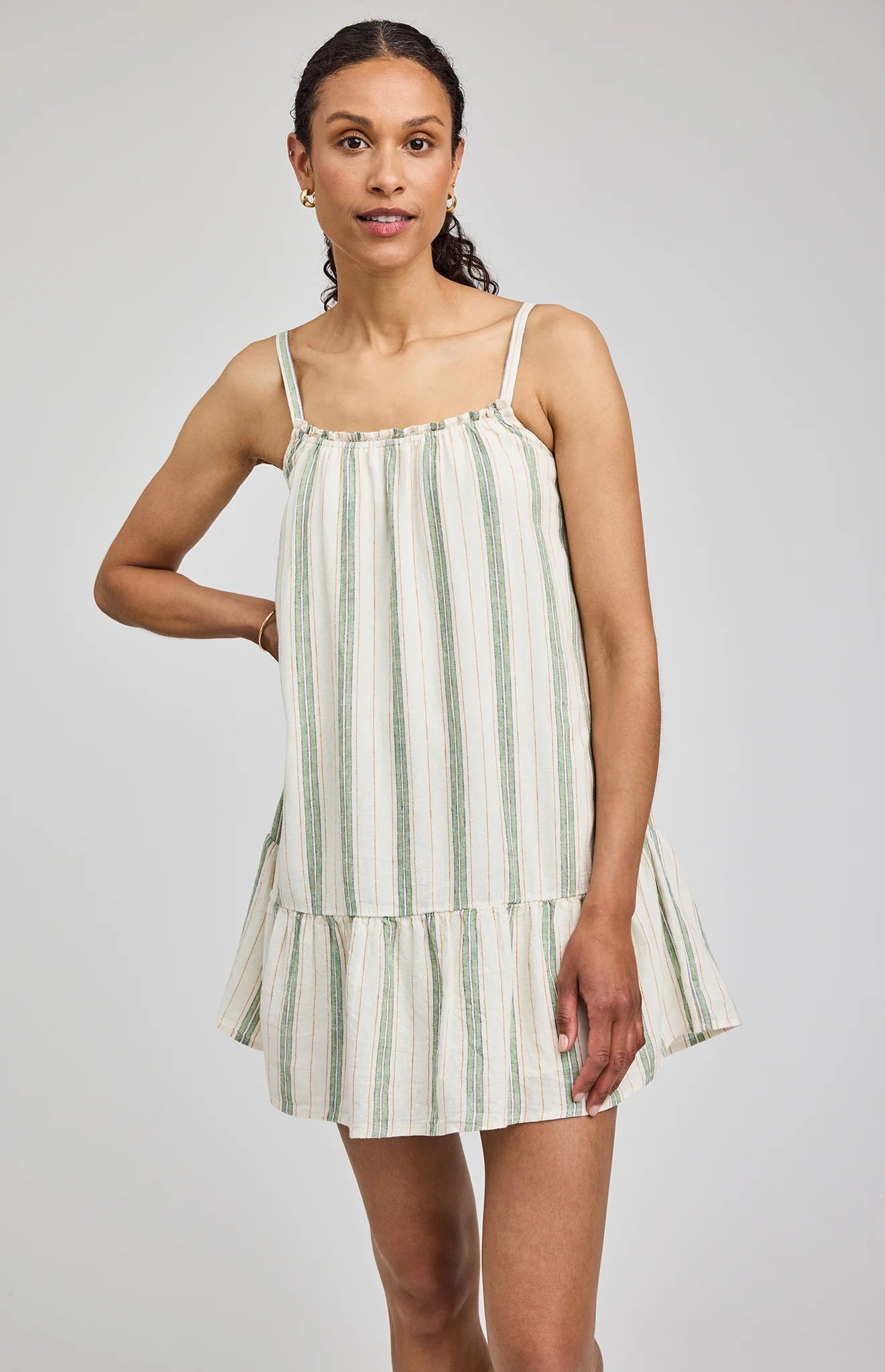 Stephanie Dress - Cream Stripe