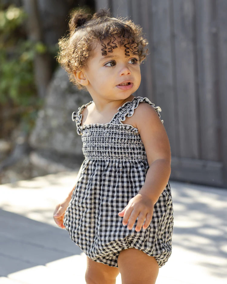 Julia Romper -Black Check