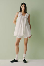 Meadow Line Poplin Dress - Optic