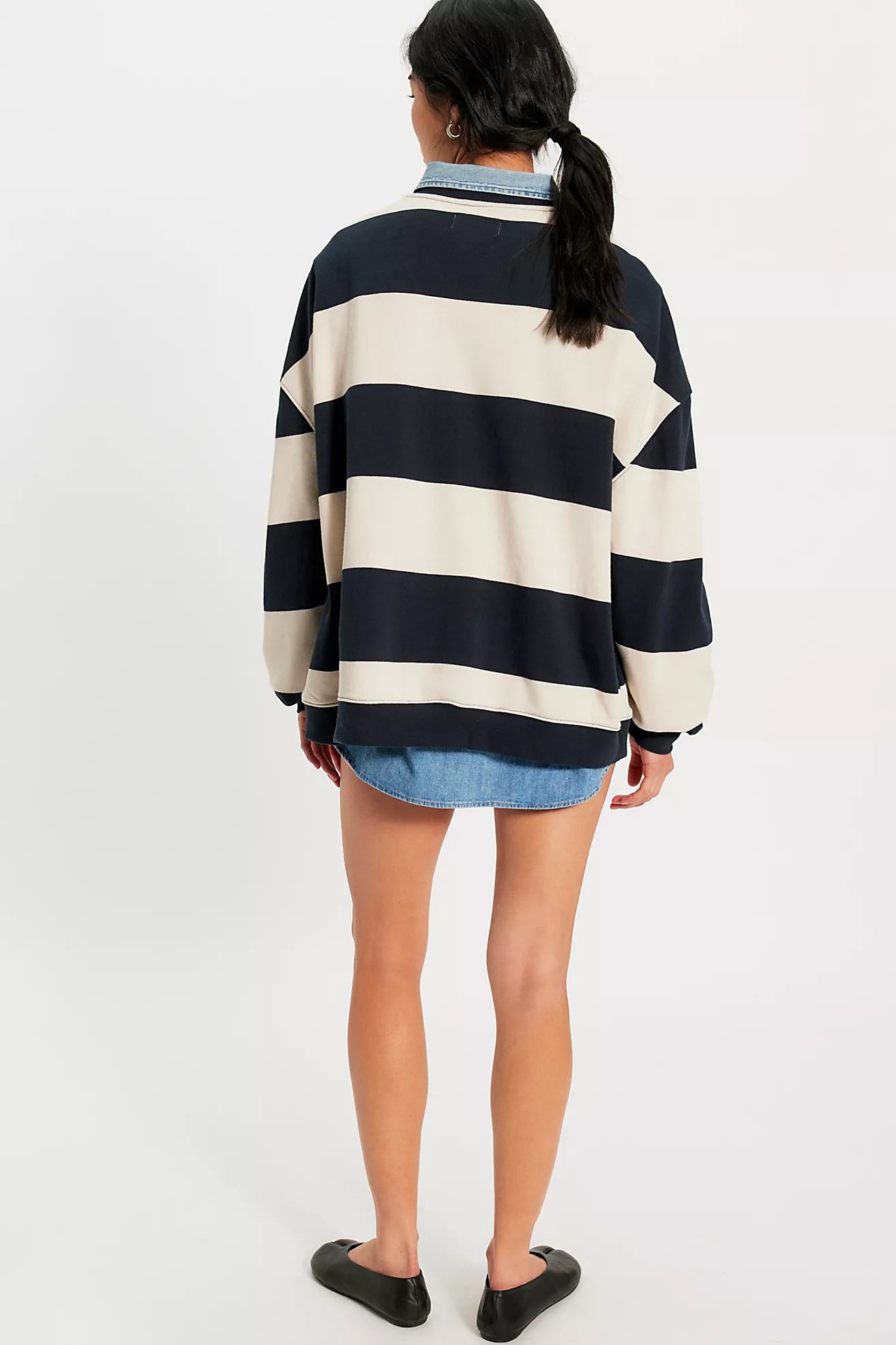 Classic Stripe Crew - Black Combo
