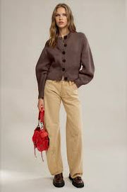 Vienna Cardigan - Coffee Bean