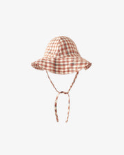 Floppy Sun Hat - Poppy Gingham