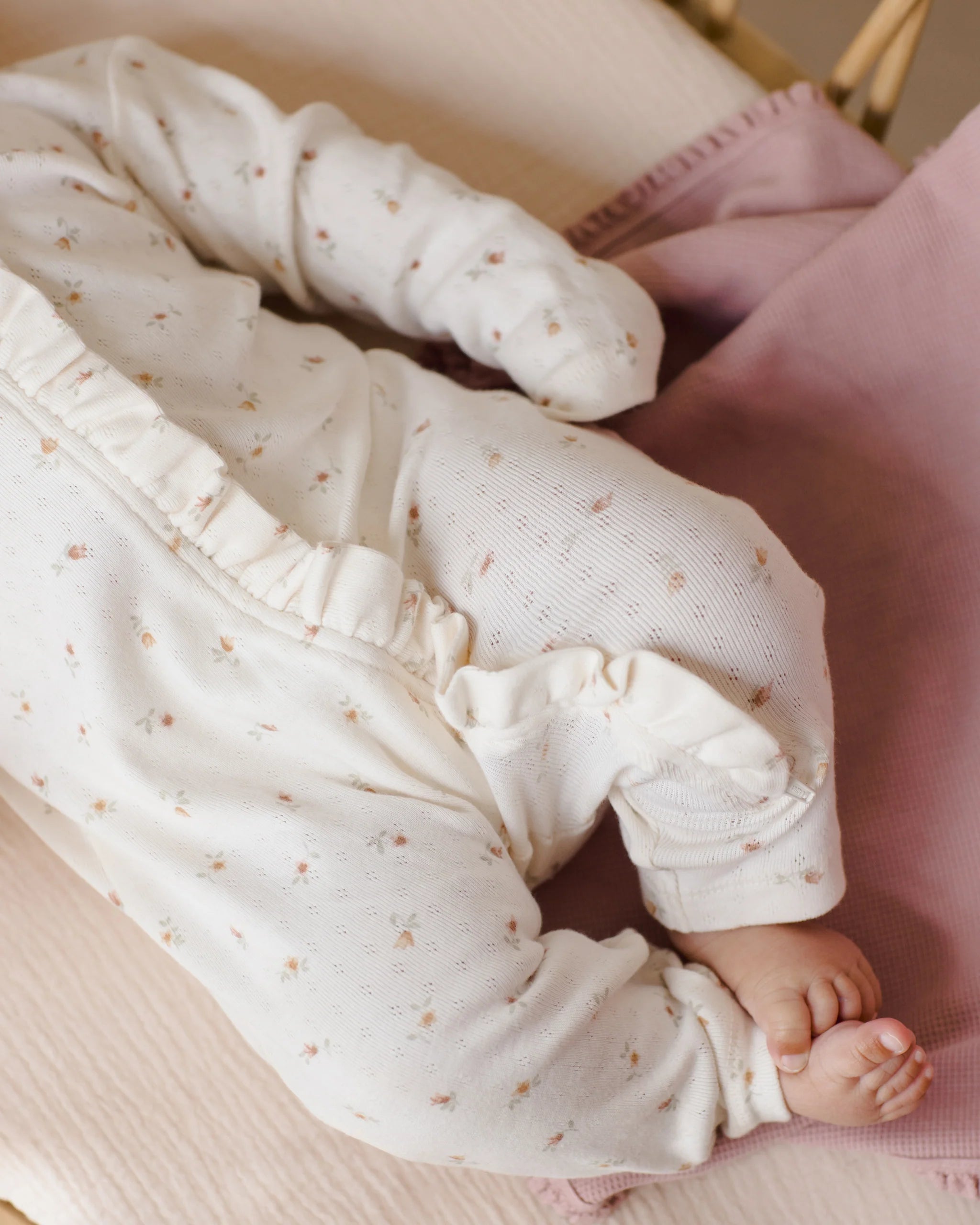 Waffle Baby Blanket - Mauve