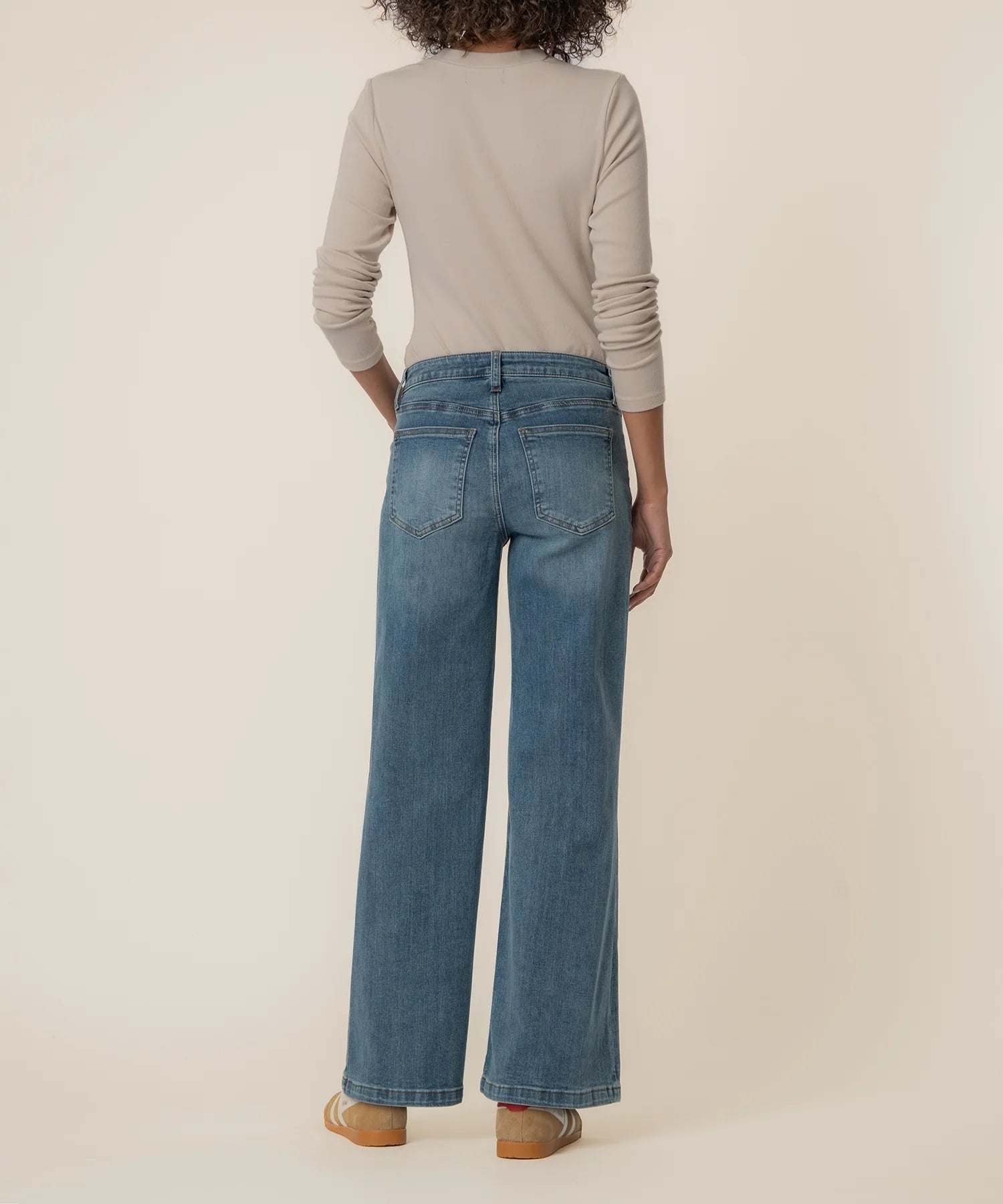 Maya - High Rise Wide Leg Patch Rushing - Affection