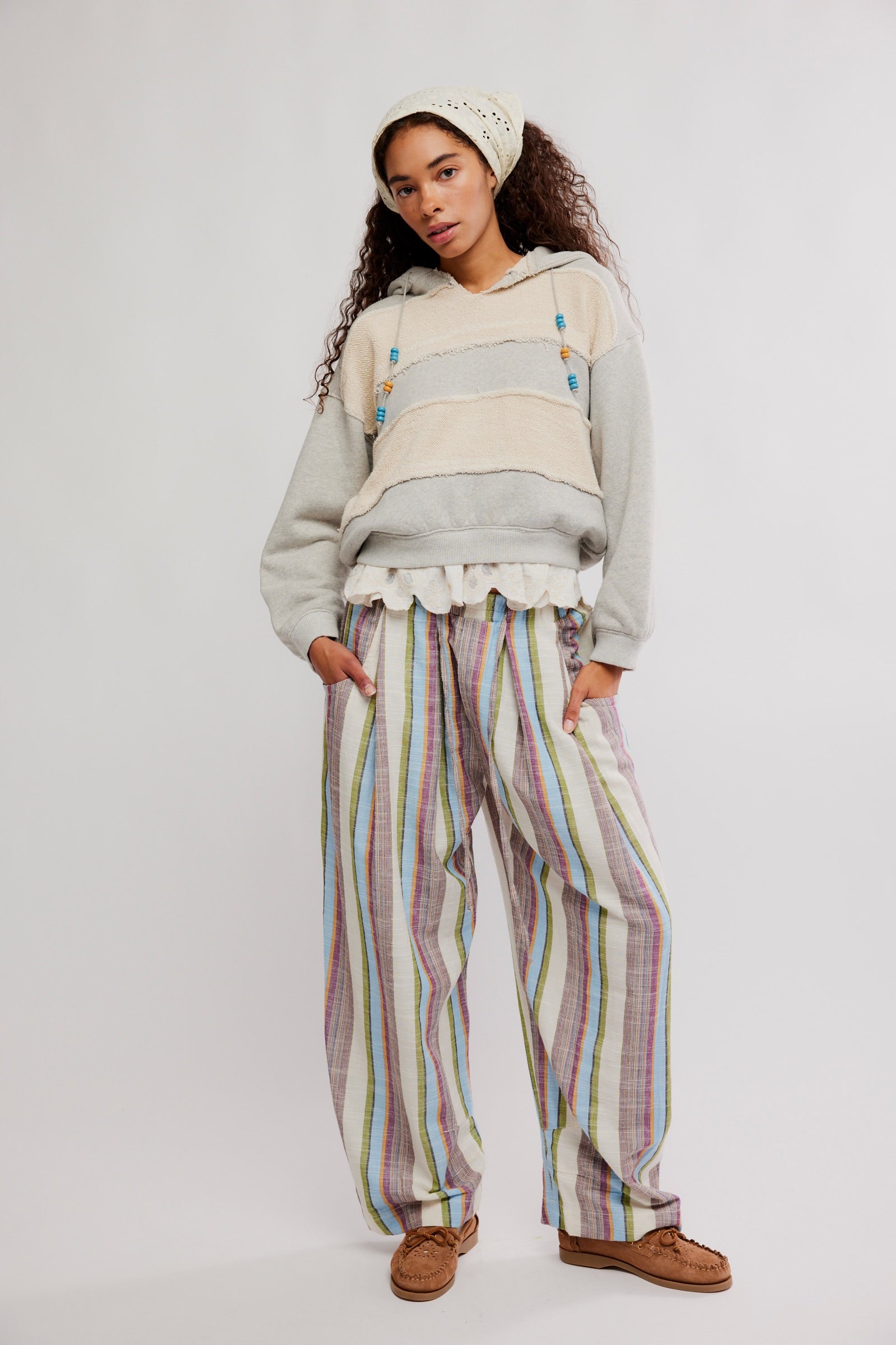 Chambers Laid Back Stripe- Ivory Combo