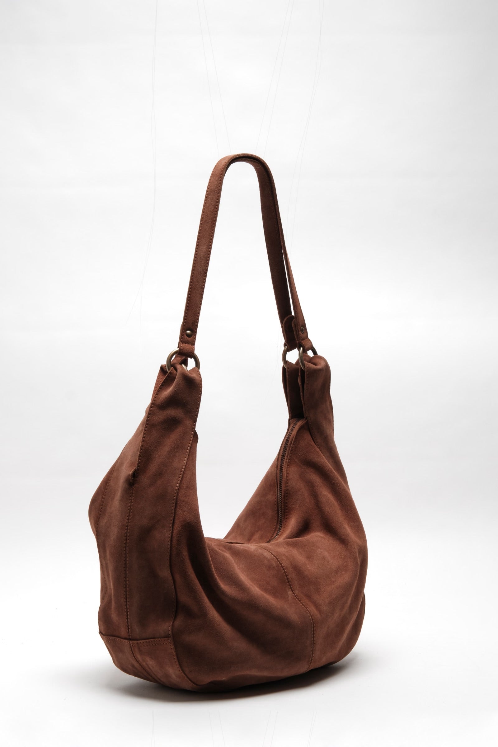 Roma Suede Tote - Rust
