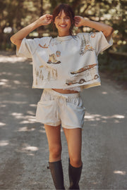 Mountain View Graphic Tee - Ivory