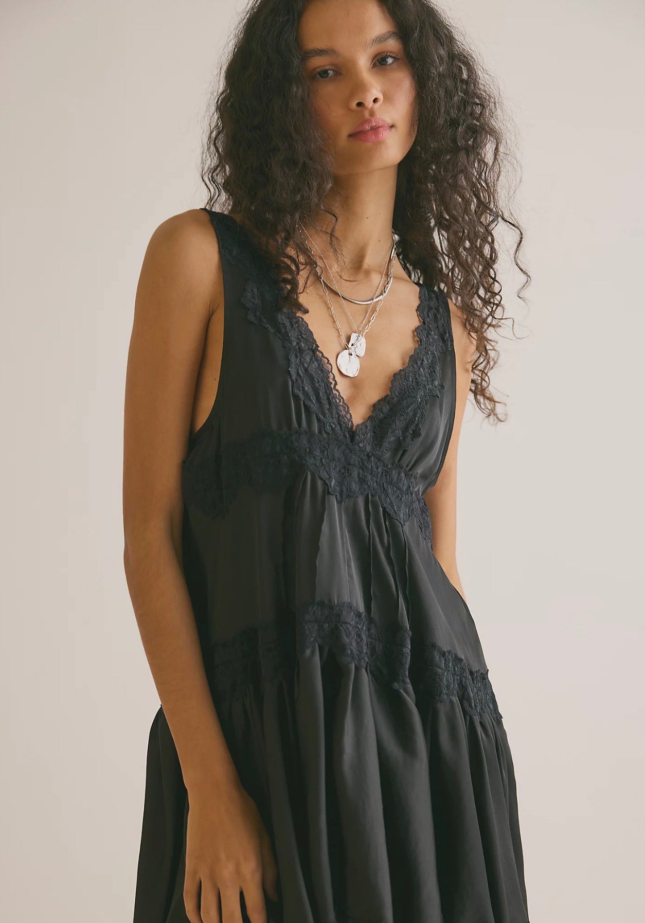 In This Groove Mini Slip - Washed Black