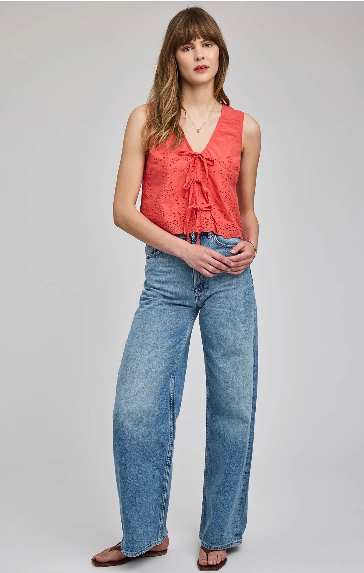 Rhea Sleeveless Top - Grenadine