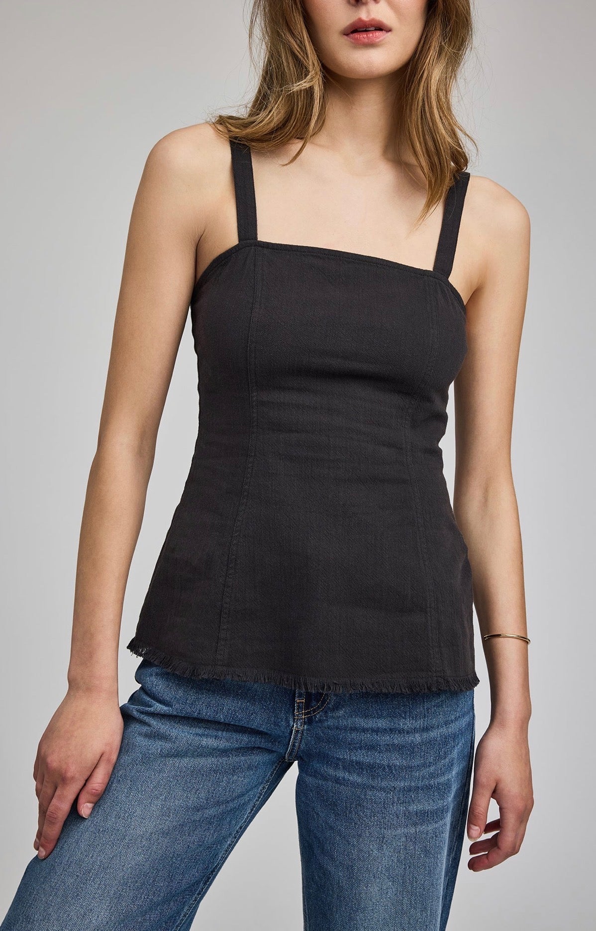 Inez Tank - Washed Black