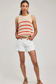 Andrea Knit Tank - Grenadine Stripe