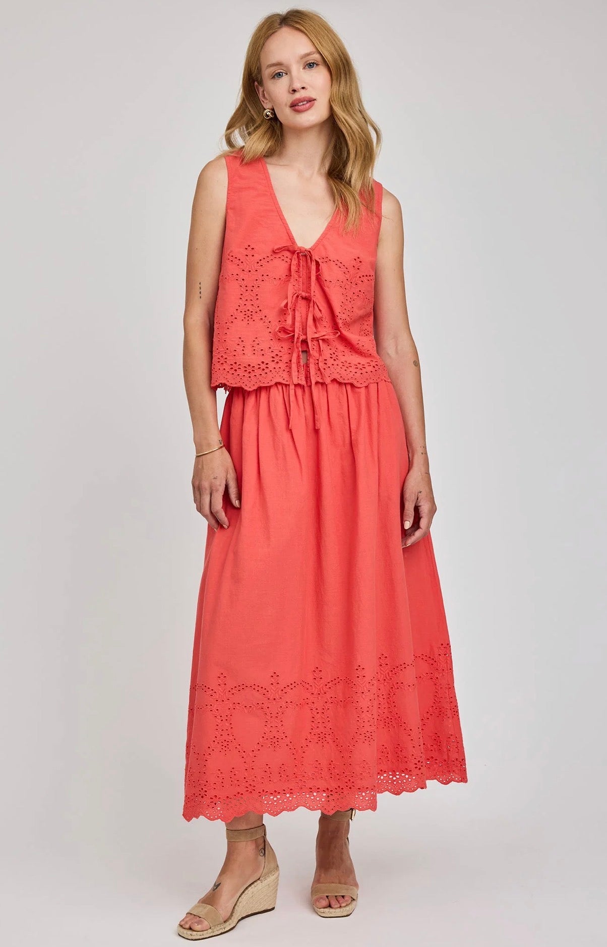 Rhea Sleeveless Top - Grenadine