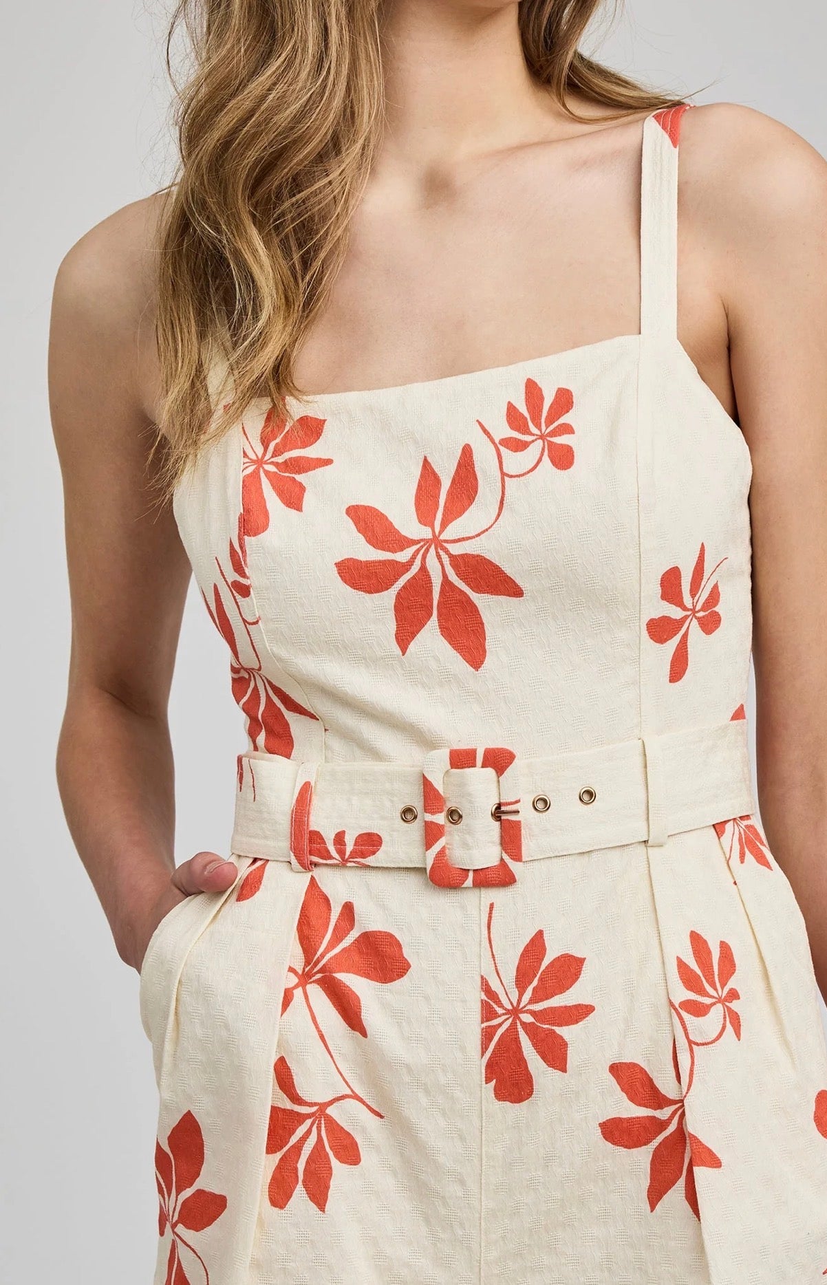 Marta Romper - Cream Floral