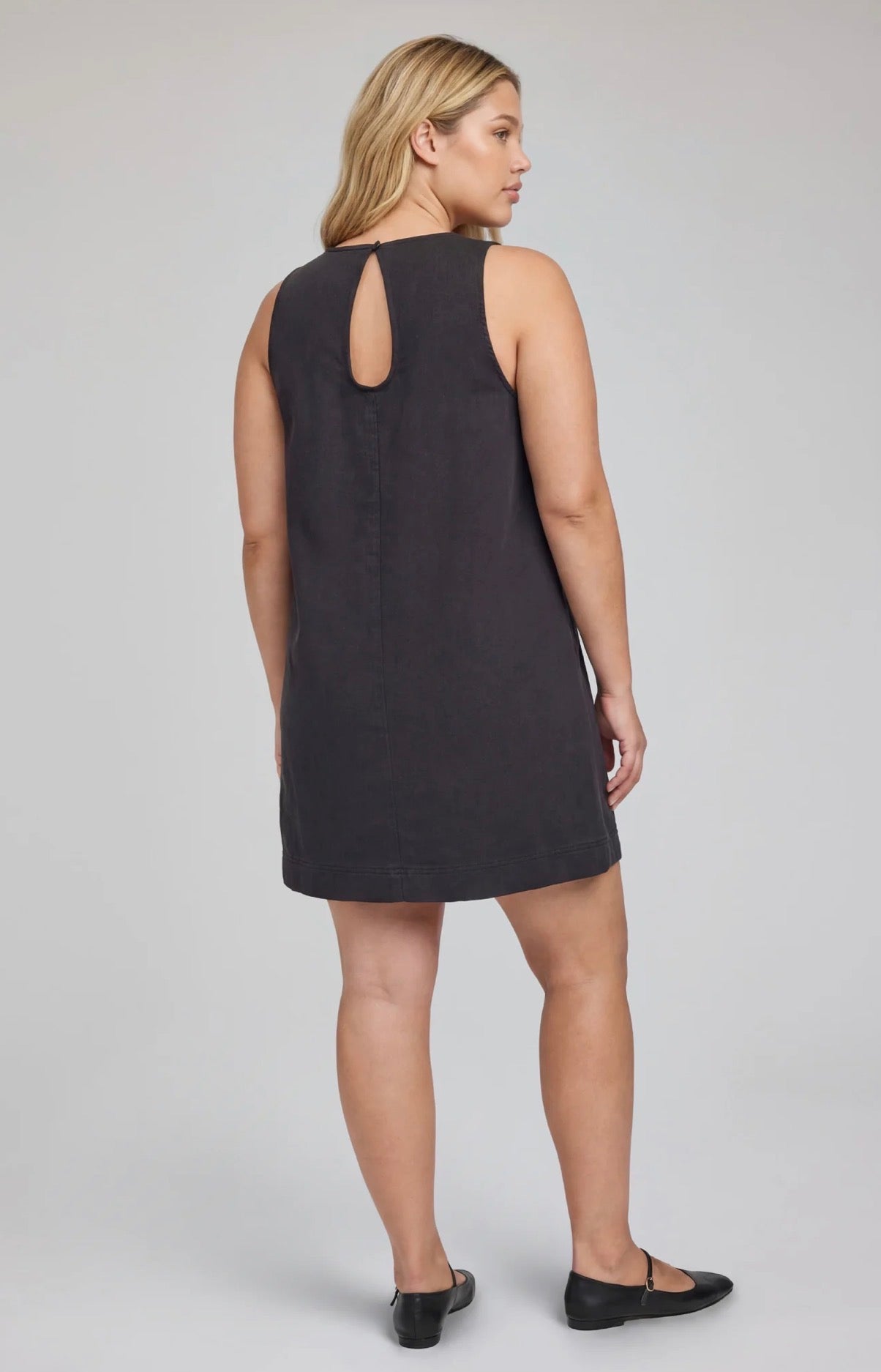 Casey Shift Dress - Washed Black