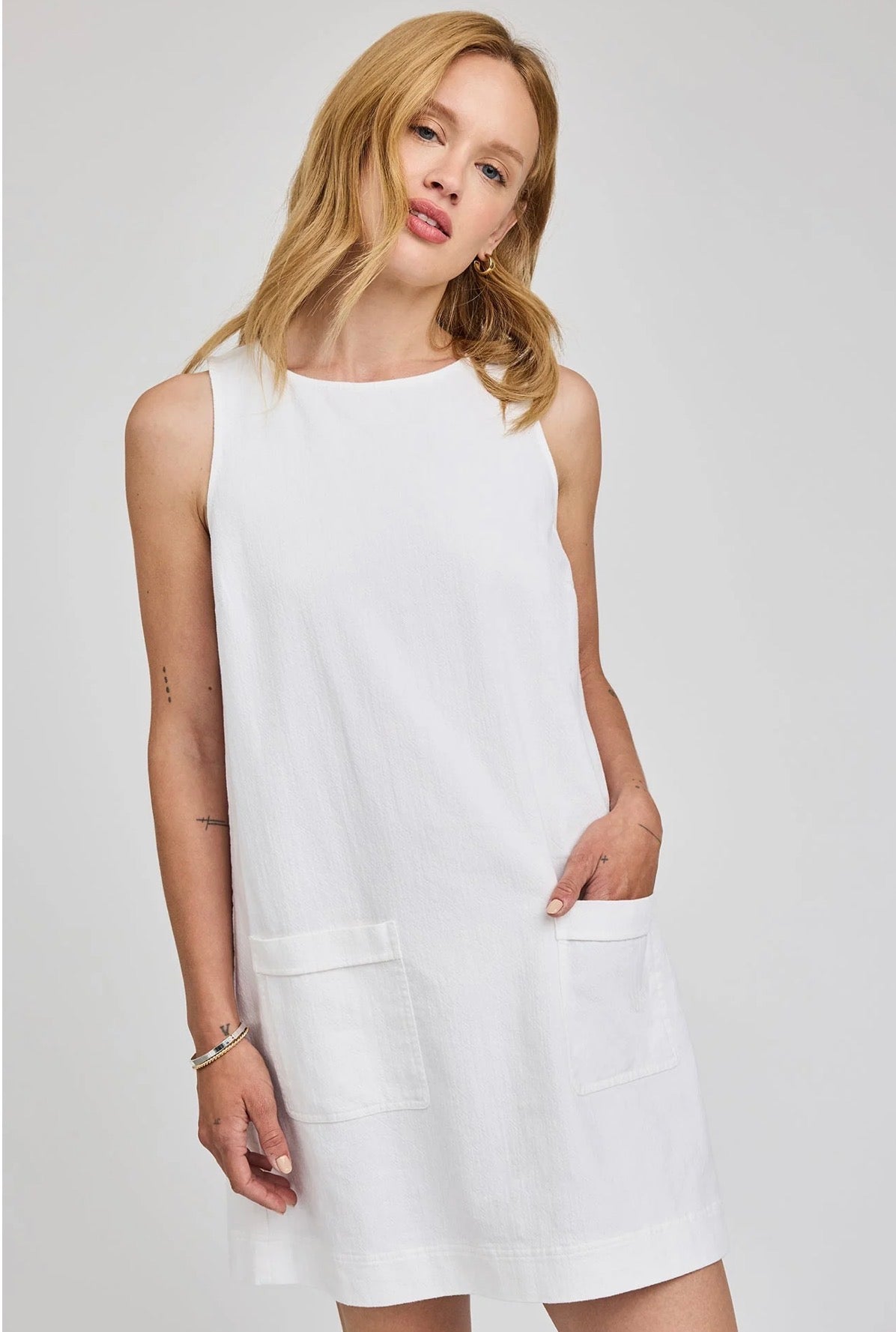 Casey Shift Dress - White