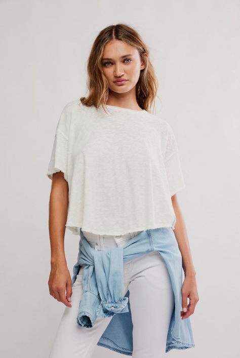 Elsie Swing Tee - White Whisper
