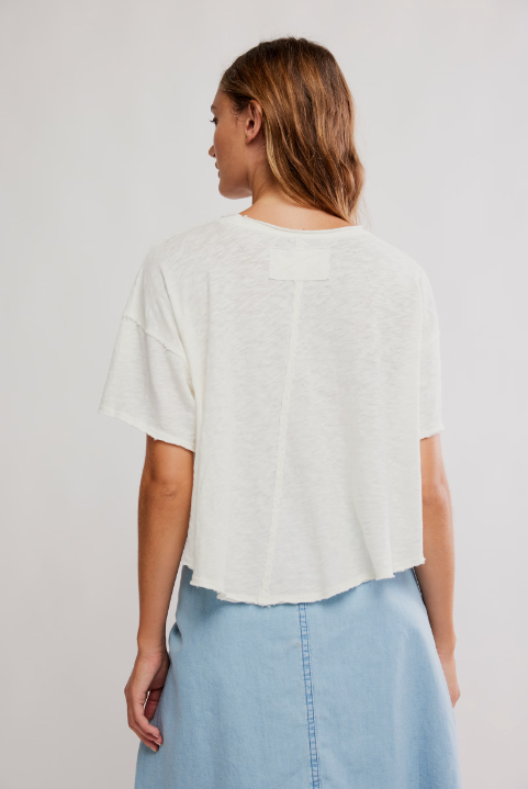 Elsie Swing Tee - White Whisper
