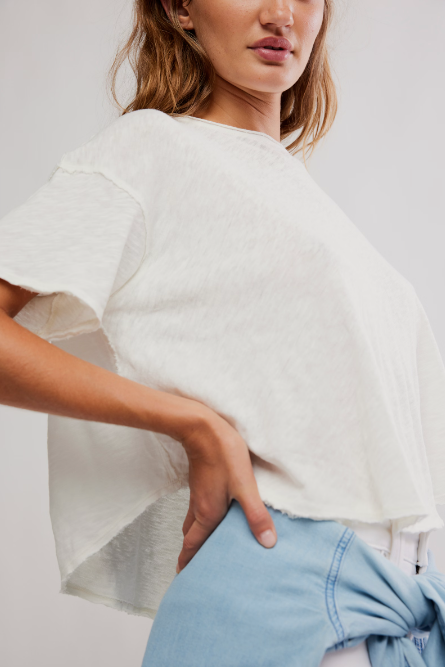 Elsie Swing Tee - White Whisper