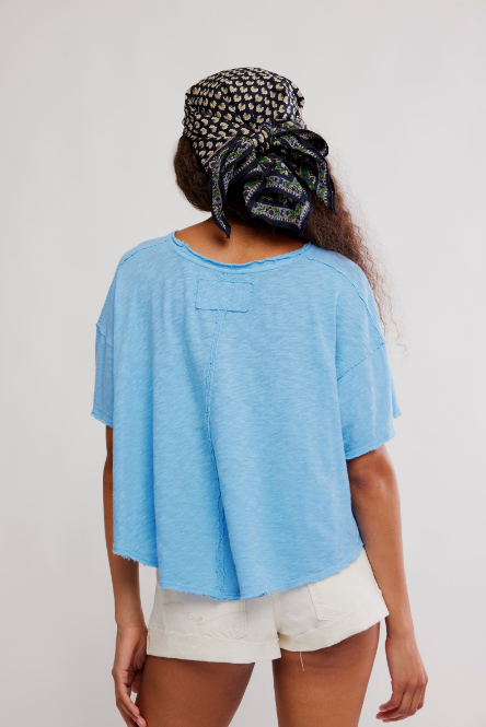 Elsie Swing Tee- Blissful Blue
