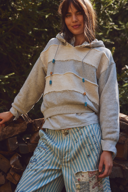 Camp Crush Hoodie- Heather Grey
