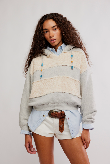 Camp Crush Hoodie- Heather Grey