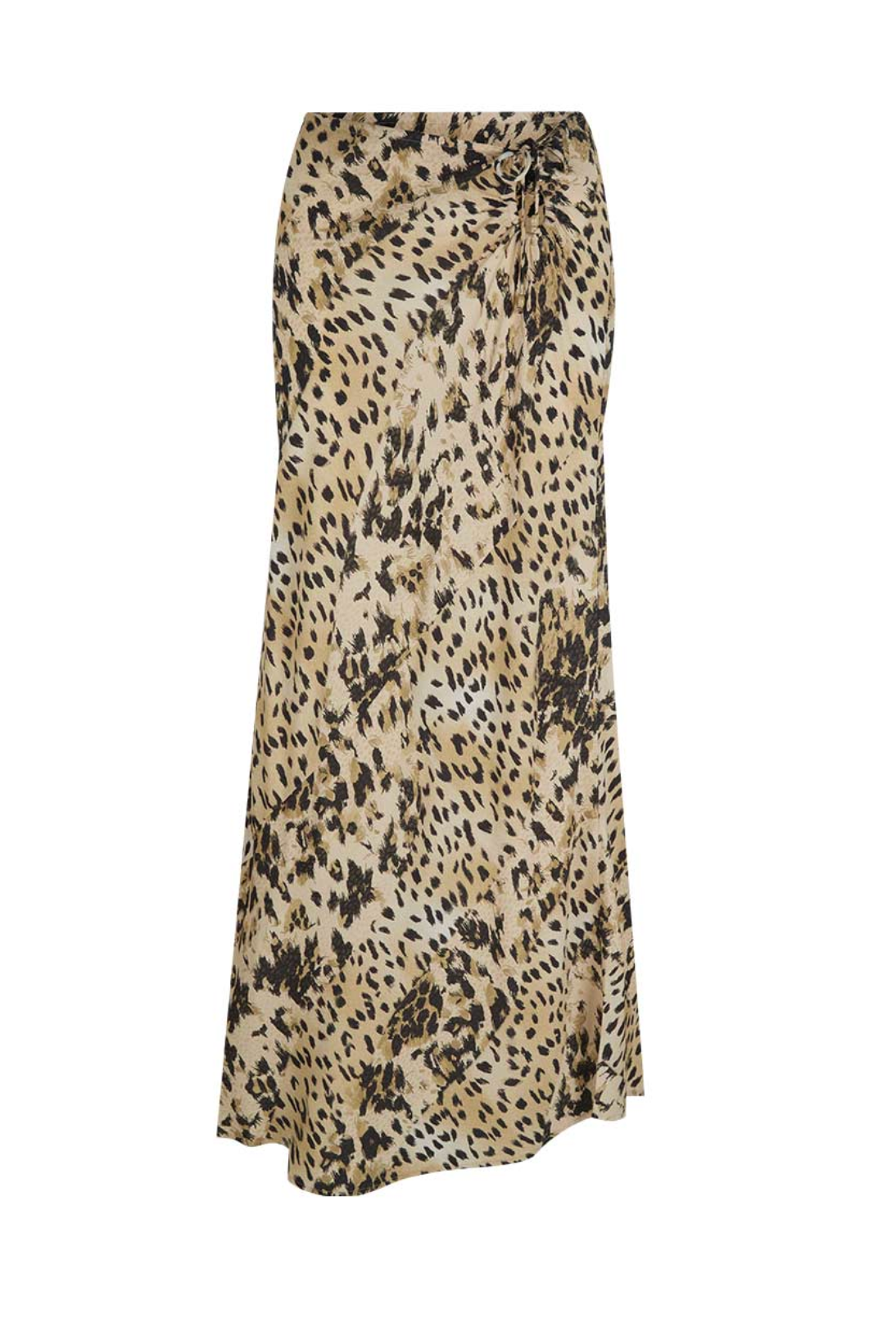 Snow Leopard Bias Maxi Skirt - Animal