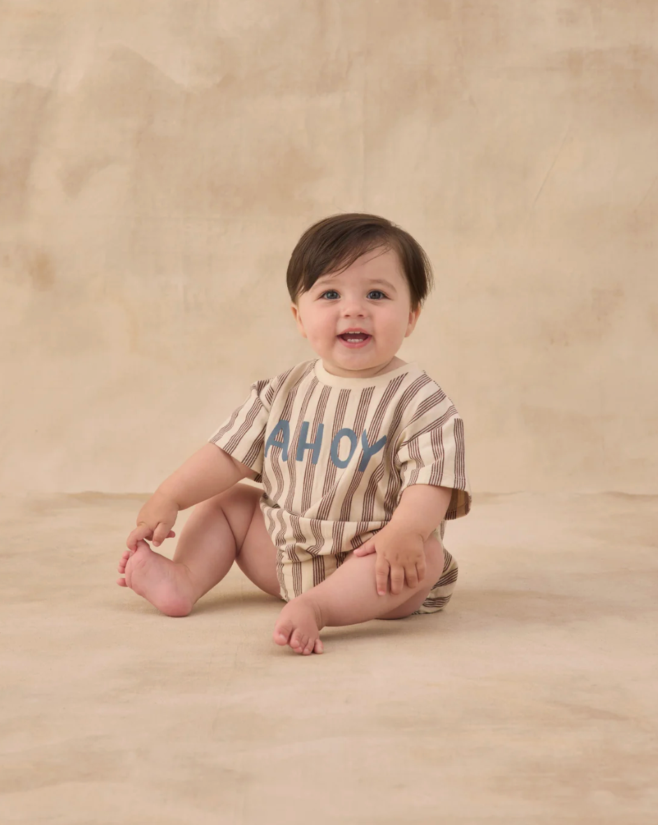 Relaxed Bubble Romper - Ahoy