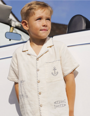 Lapel Collar Shirt - Sailor