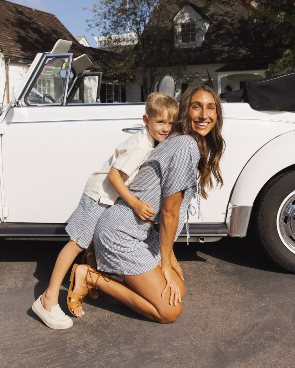 Perry Short - Marine Gingham