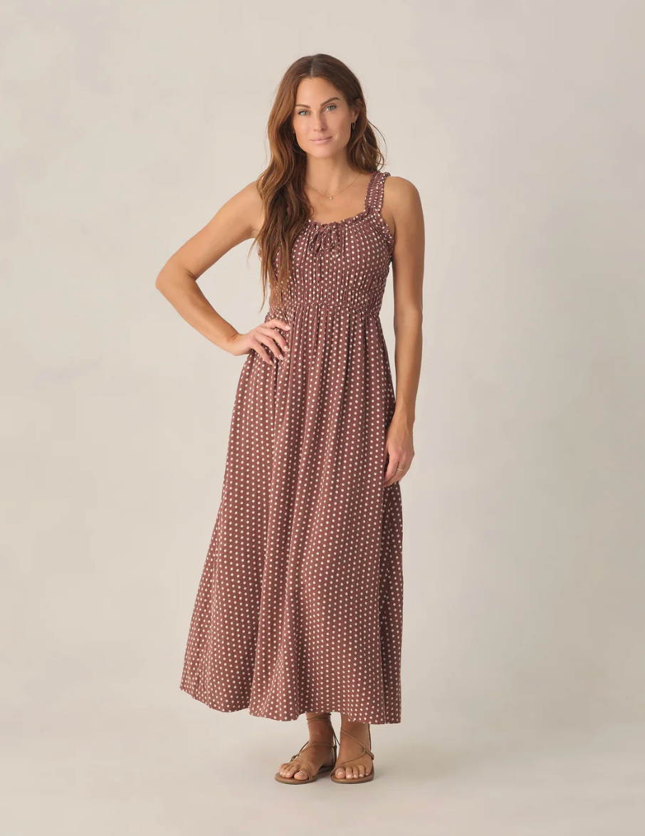 Jane Dress - Chocolate Polka Dot