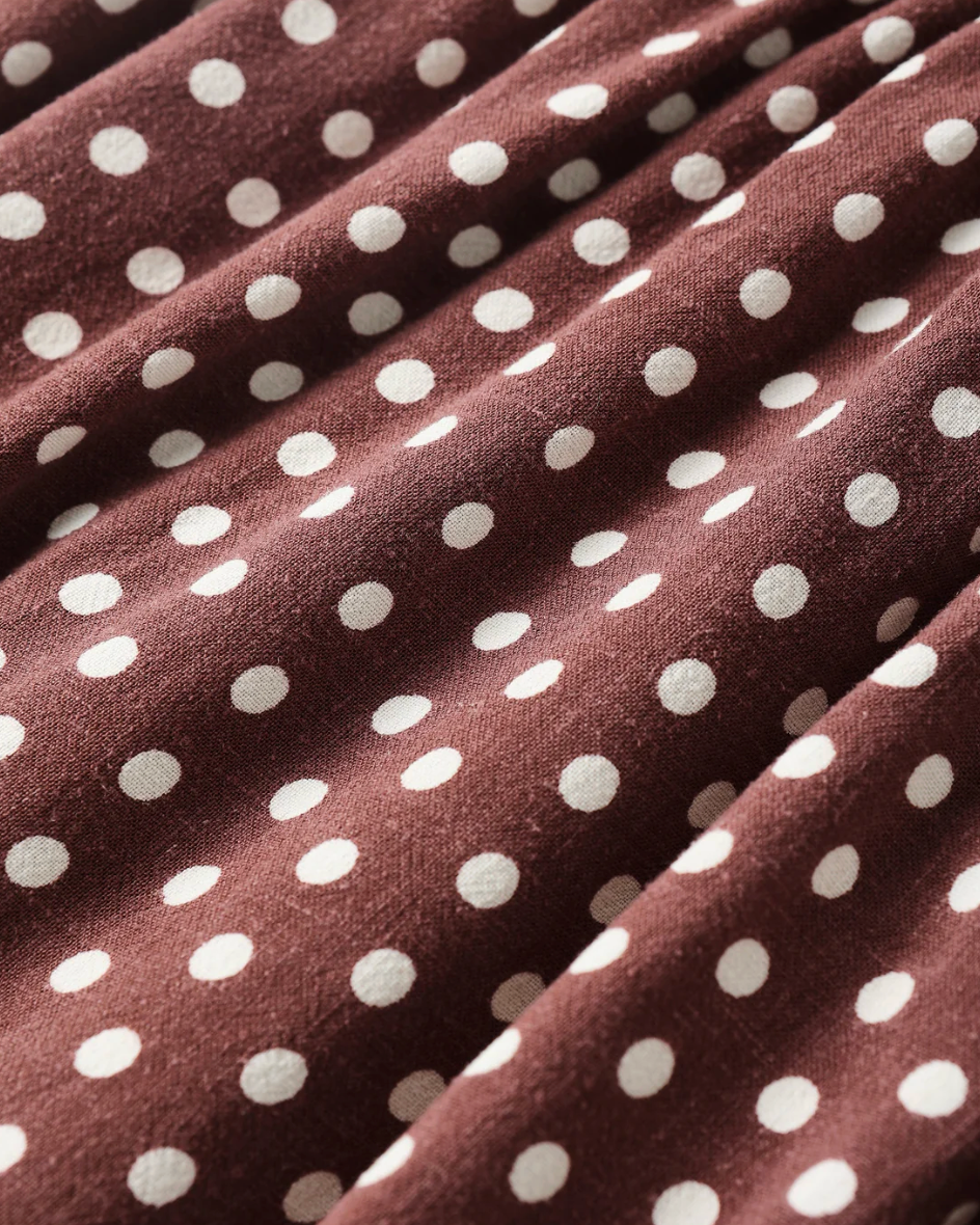 Jane Dress - Chocolate Polka Dot