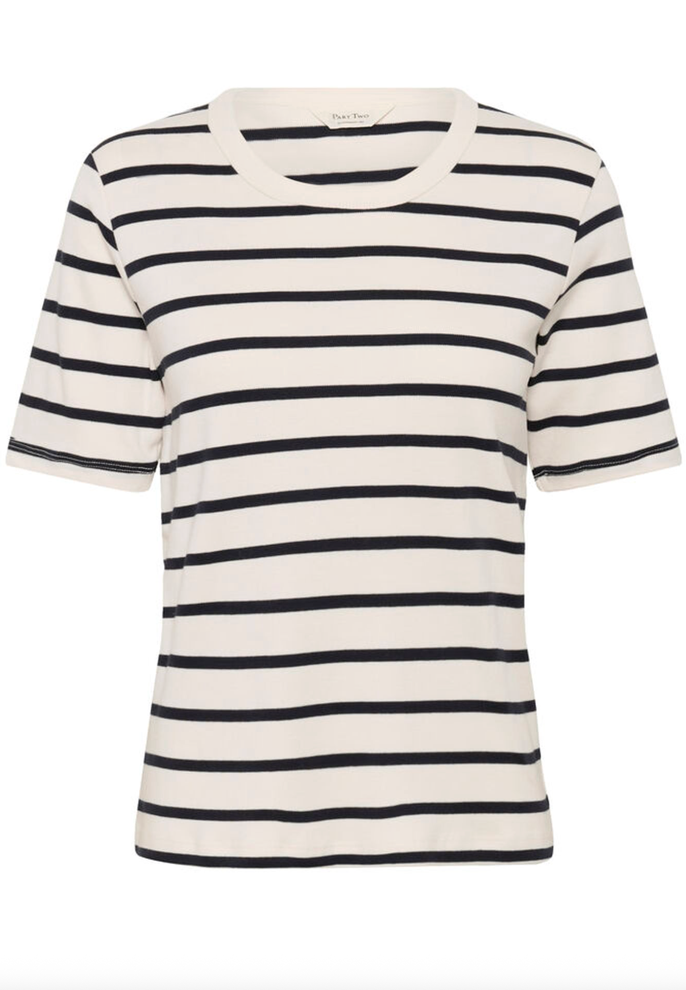 Ratana Basic Tee - Dark Navy Stripe