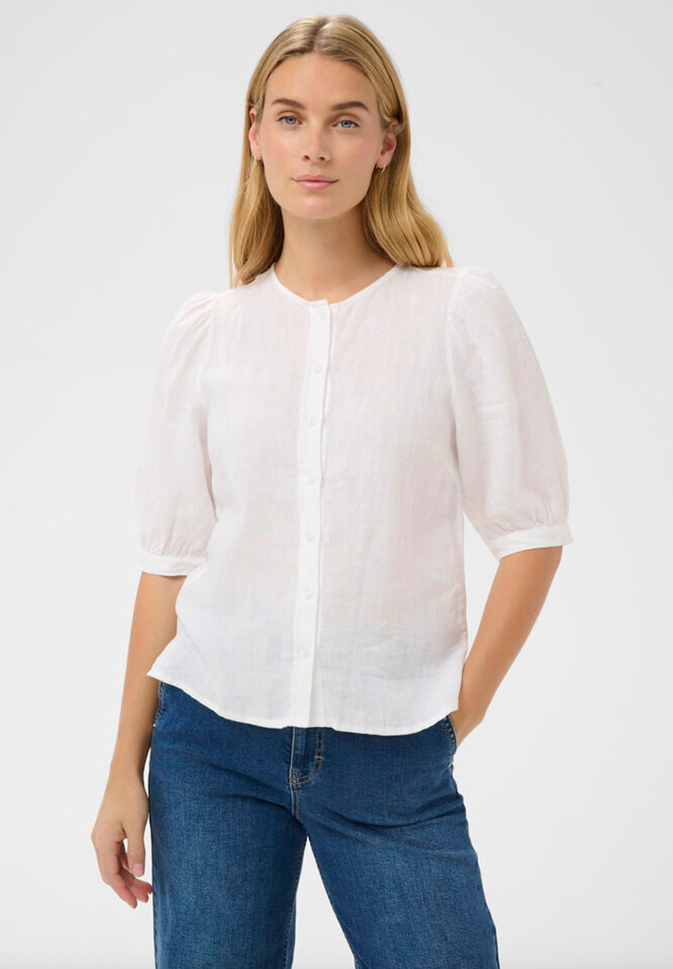 Azra Top - Bright White