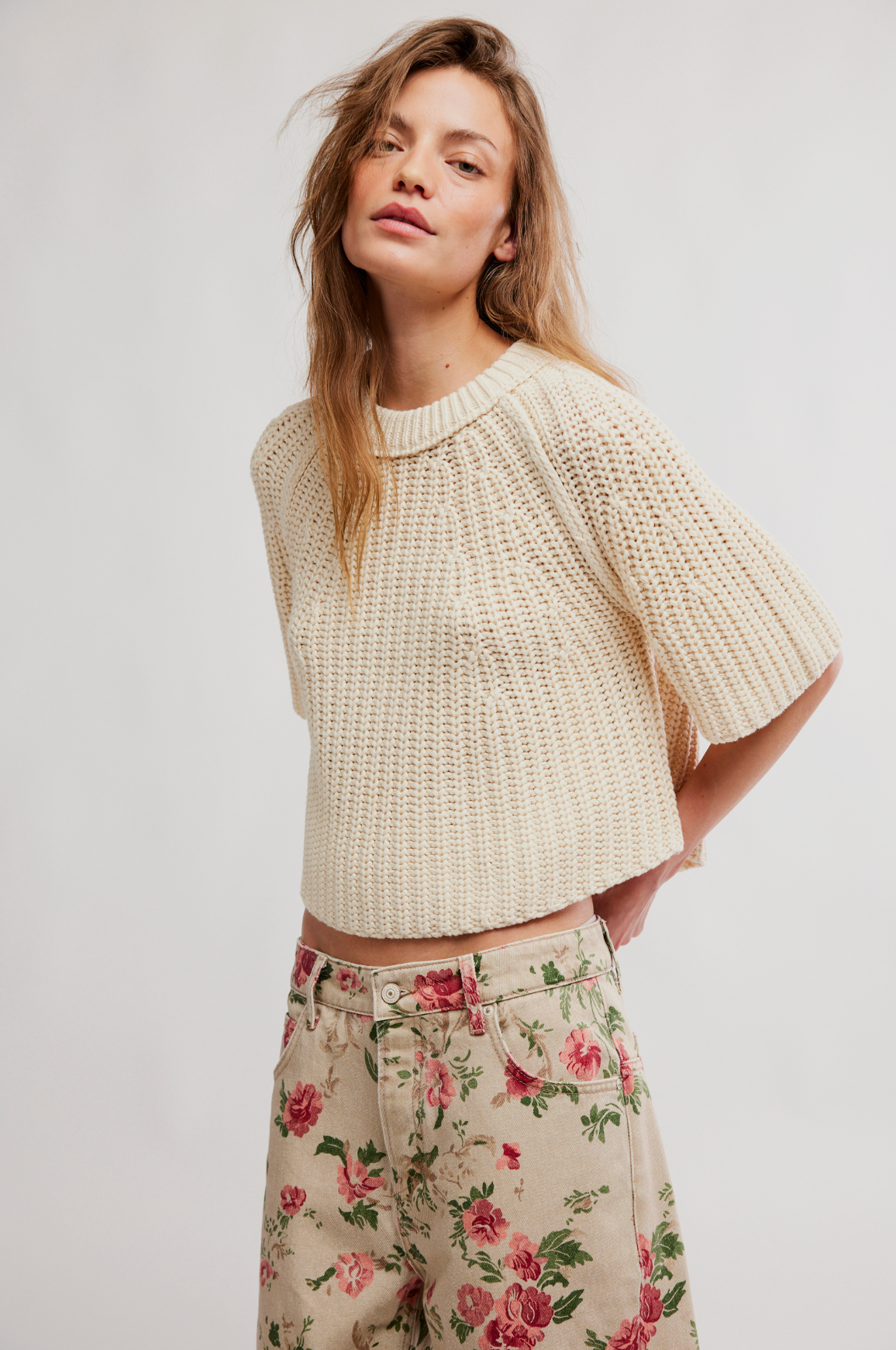 Amy Sweater Tee - Ivory