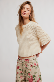 Amy Sweater Tee - Ivory