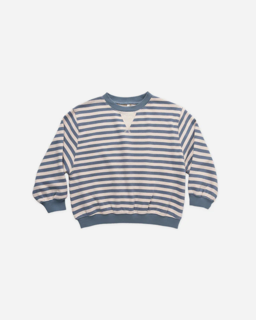 Oversized Crew - Marine Stripe