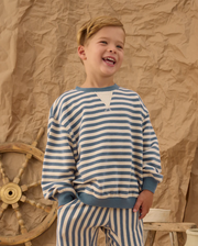Oversized Crew - Marine Stripe