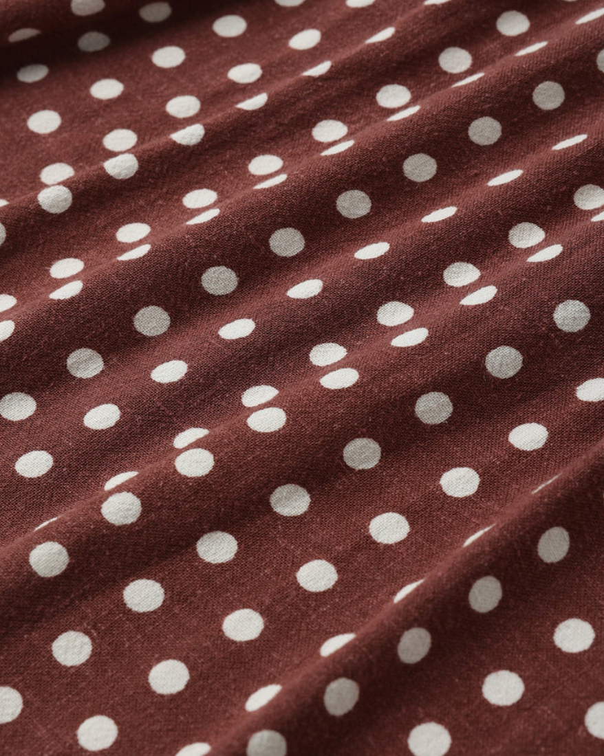 Lainey Dress - Chocolate Polka Dot
