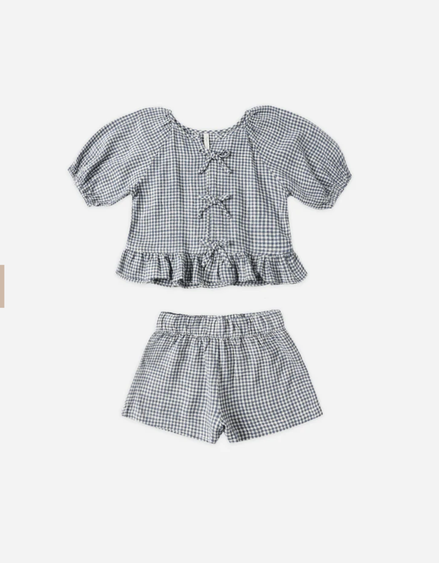 Juniper Set - Marine Gingham
