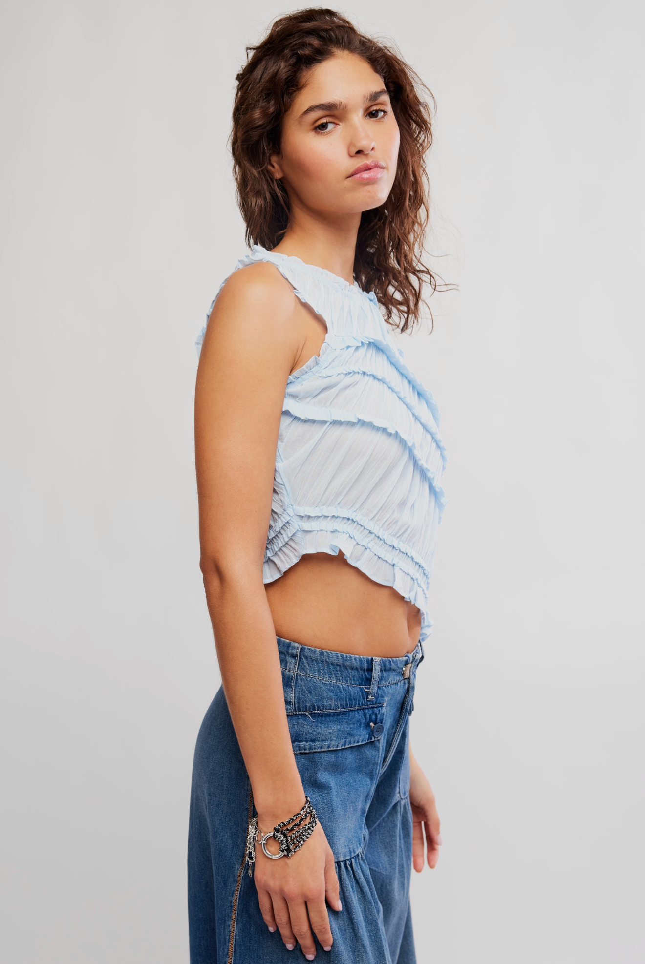 Pink Sands Smocked Top - Dew Shine