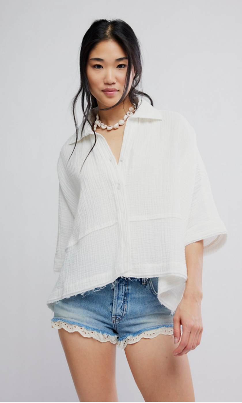 Happy Days Top-Ivory.