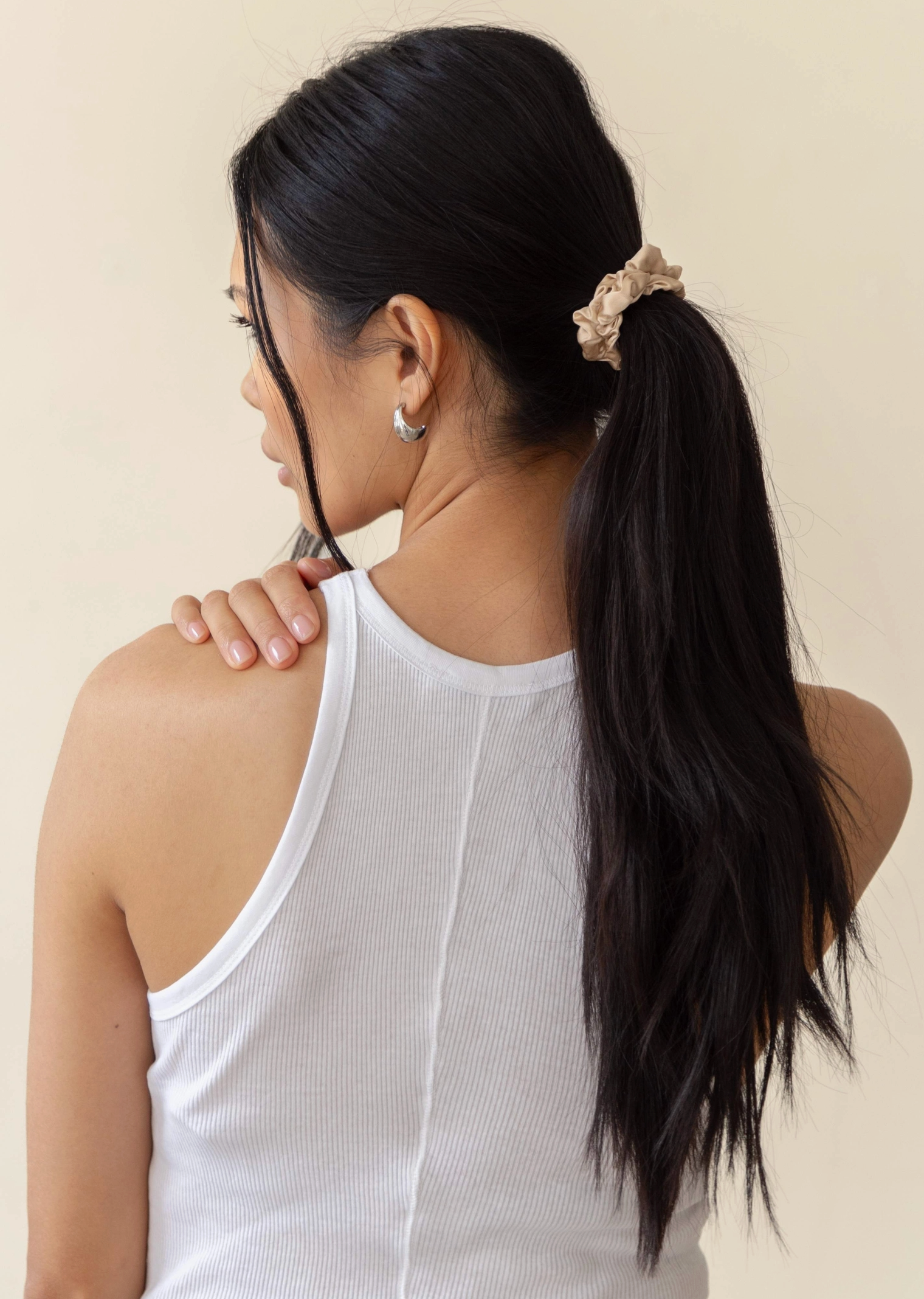 Silk Scrunchie Trio Champagne - KOV