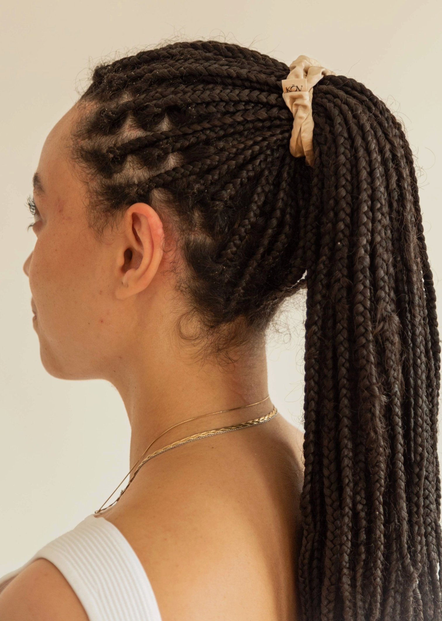 Silk Scrunchie Trio Champagne - KOV