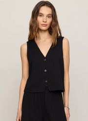 Noelle Jersey Top - Black
