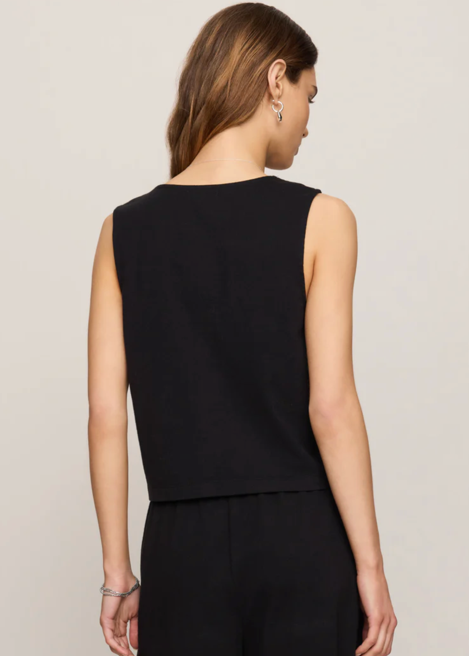 Noelle Jersey Top - Black
