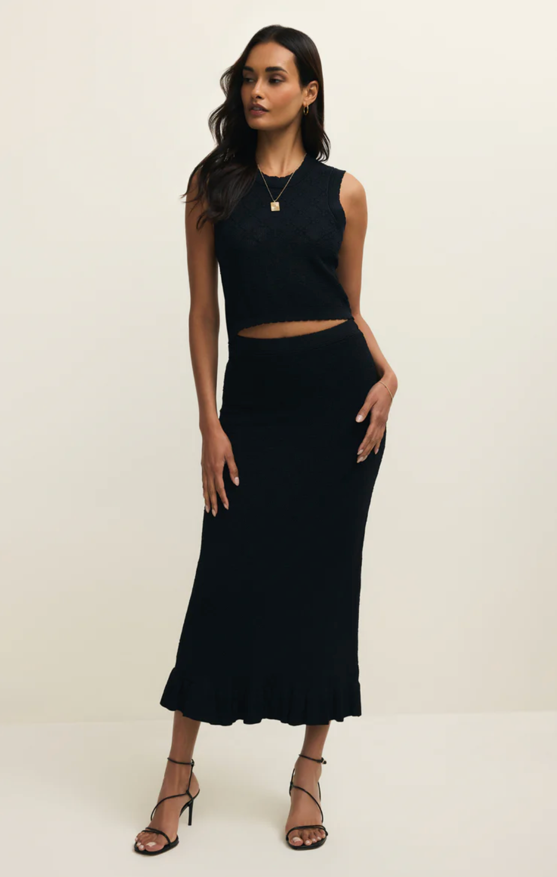 Ramona Sweater Skirt - Black