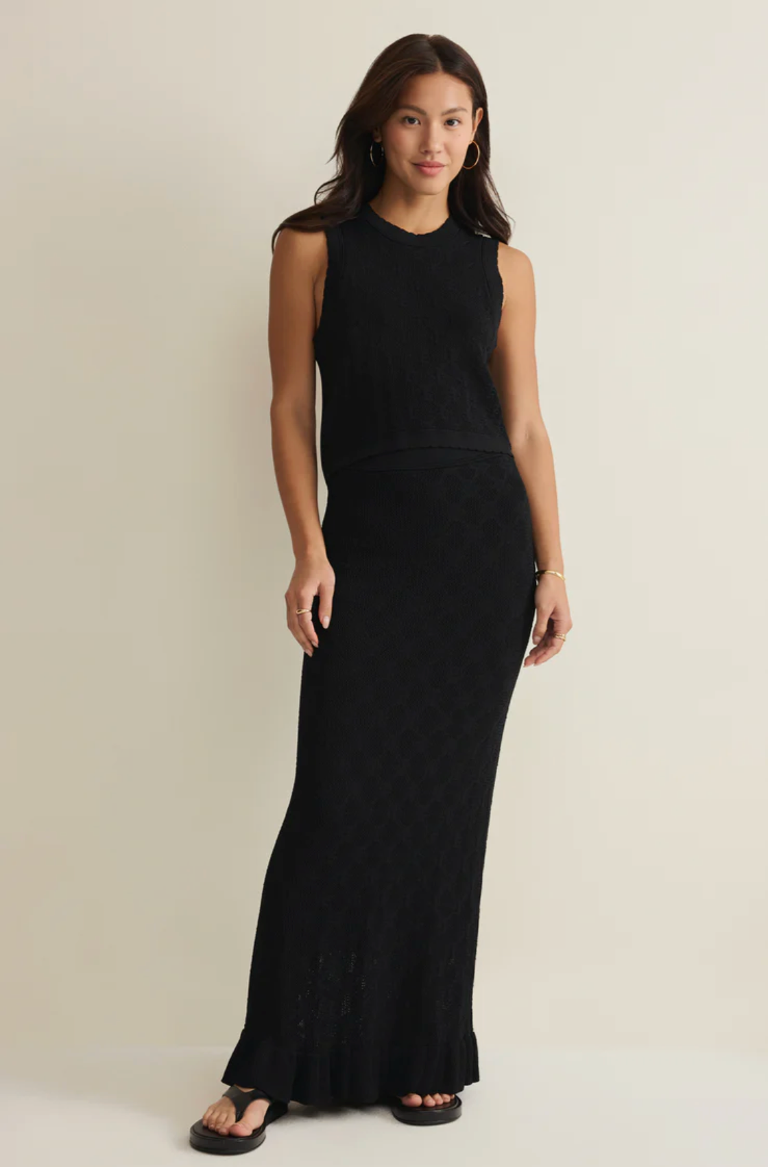Ramona Sweater Skirt - Black