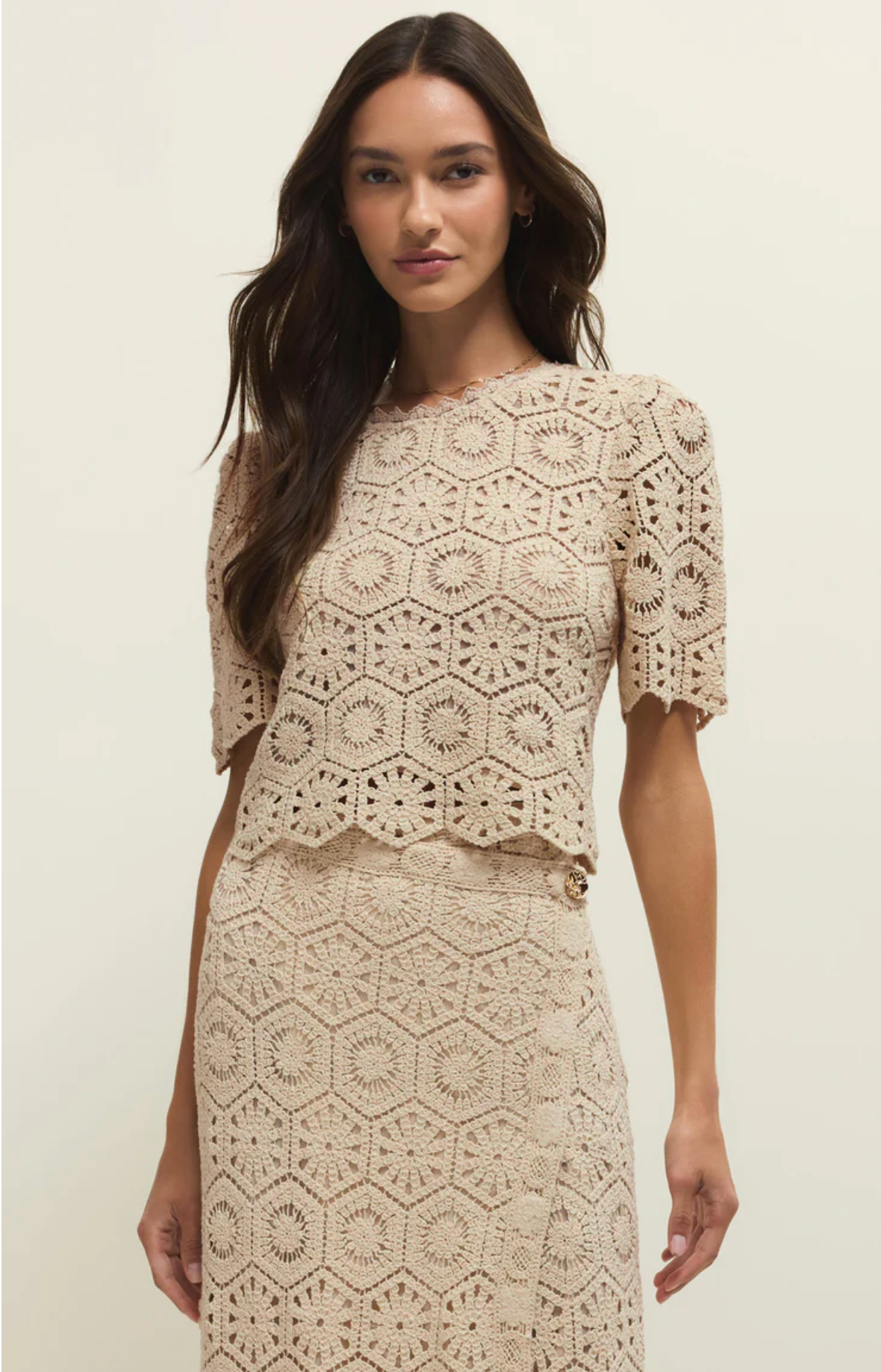 Raquel Lace Top - Natural