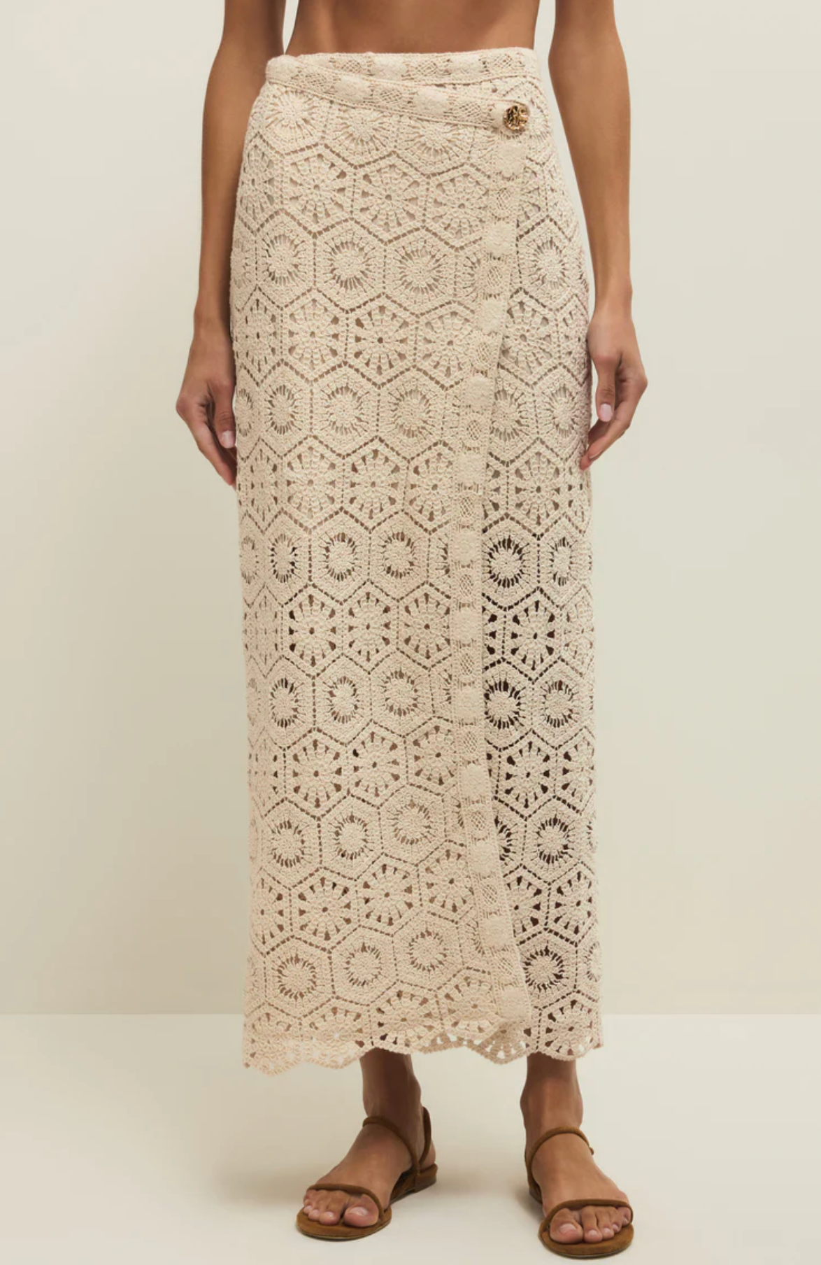 Raquel Lace Skirt - Natural